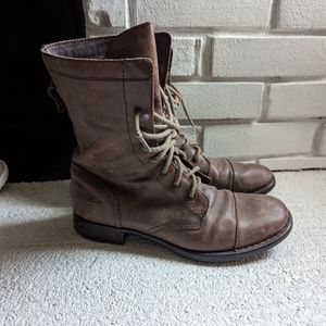 Born Lace Up Boots Leather Women's 9